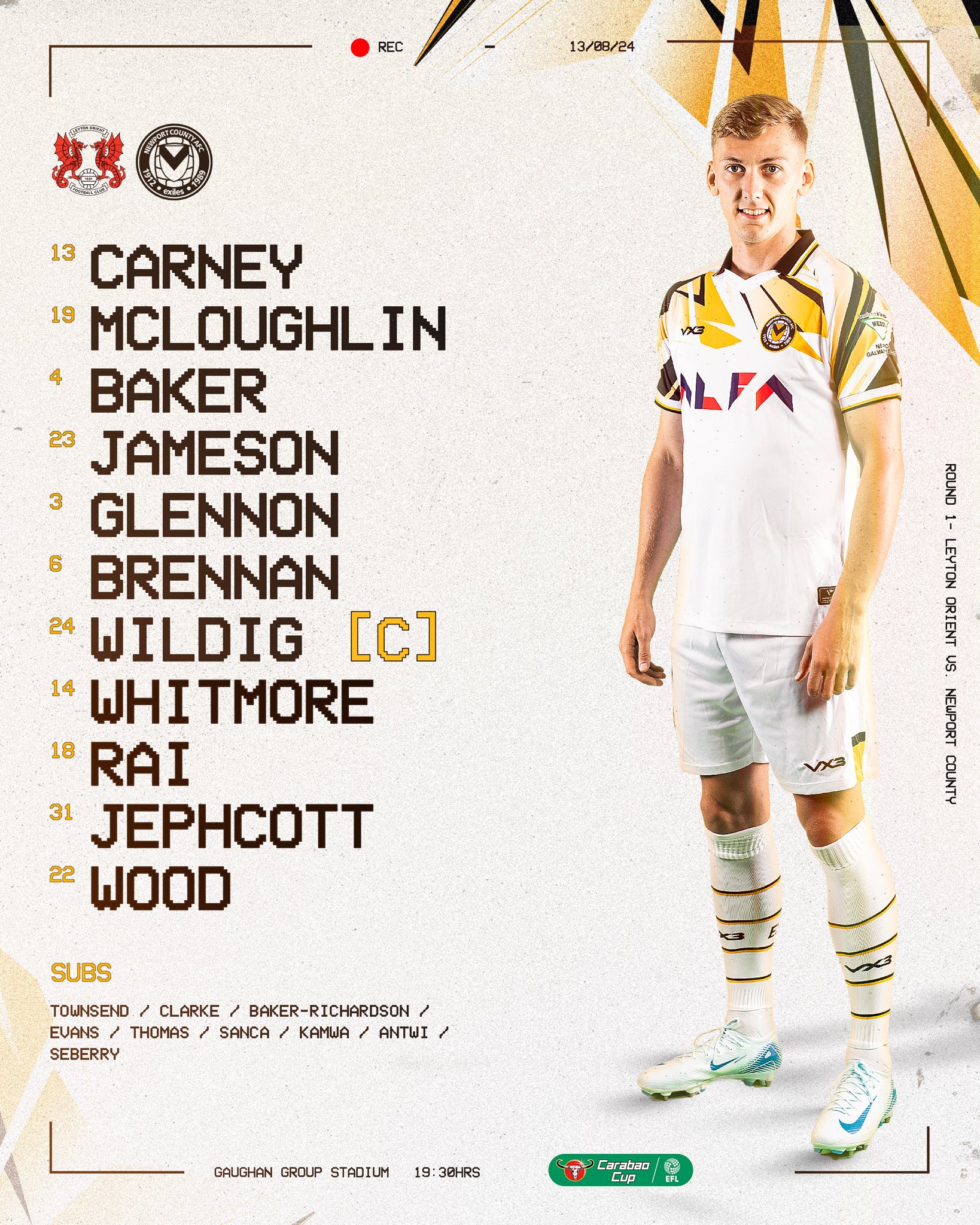 Newport County Line Up