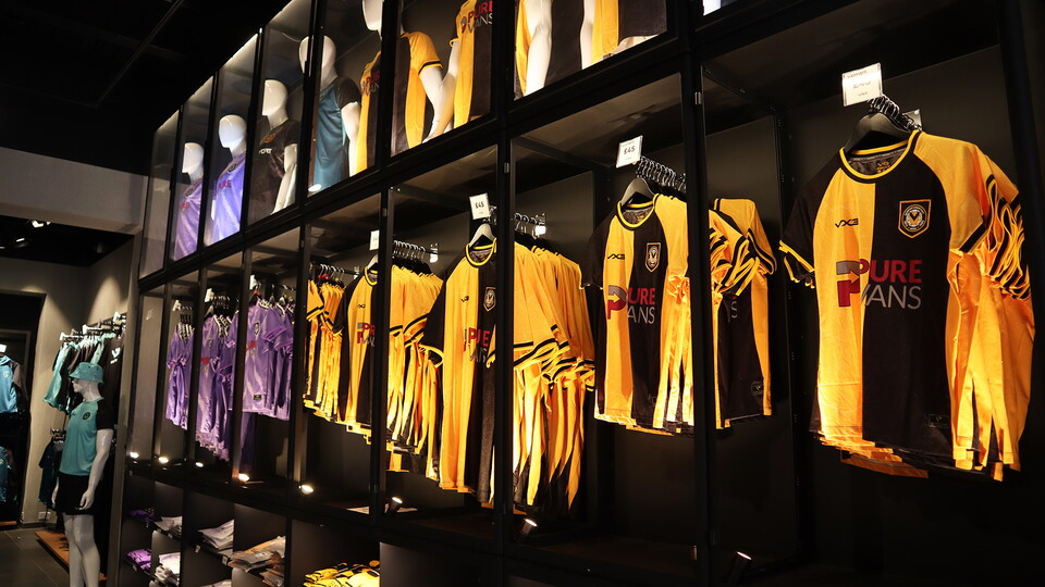 Newport County Home Kit Store Launch 11