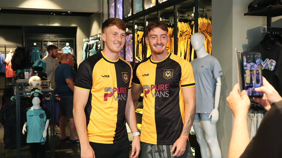 Newport County Home Kit Store Launch 3