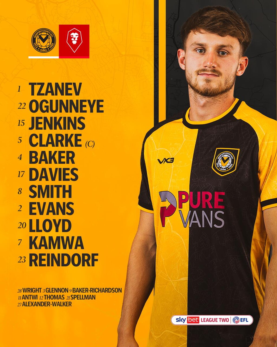 Starting 11 - Salford (H)