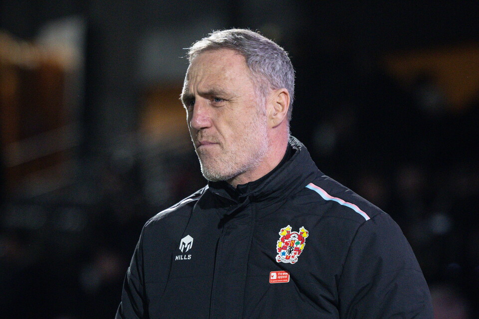 Andy Crosby manager of Tranmere Rovers