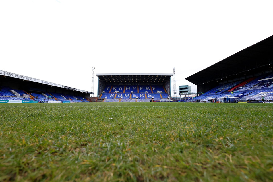 A general view of Prenton Park