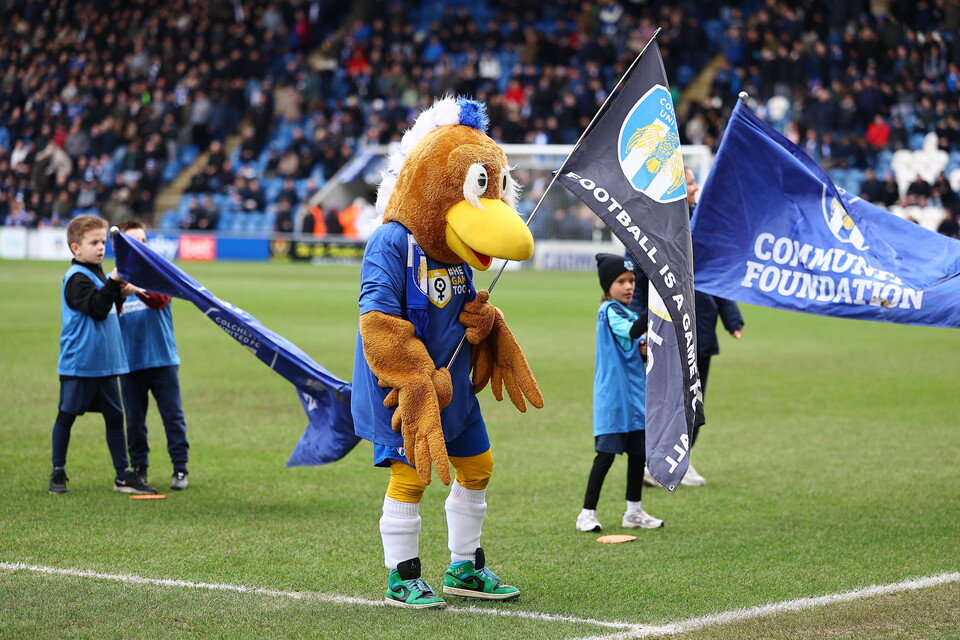 Colchester United mascot Eddie the Eagle