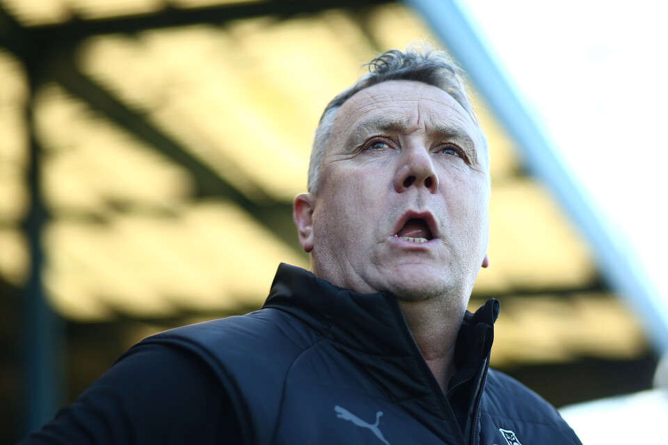 Oldham manager Micky Mellon