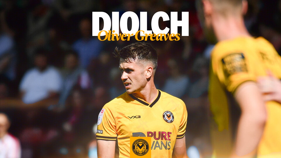Diolch Oliver Greaves 16x9