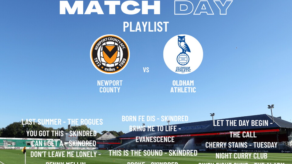 Matchday Playlist | Oldham Athletic