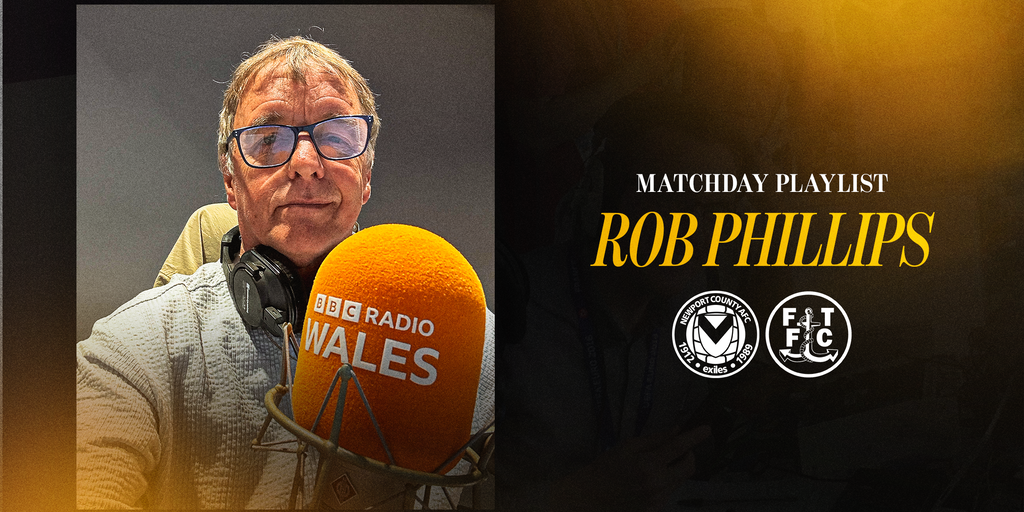 Rob Phillips elige la música para el partido en Newport County